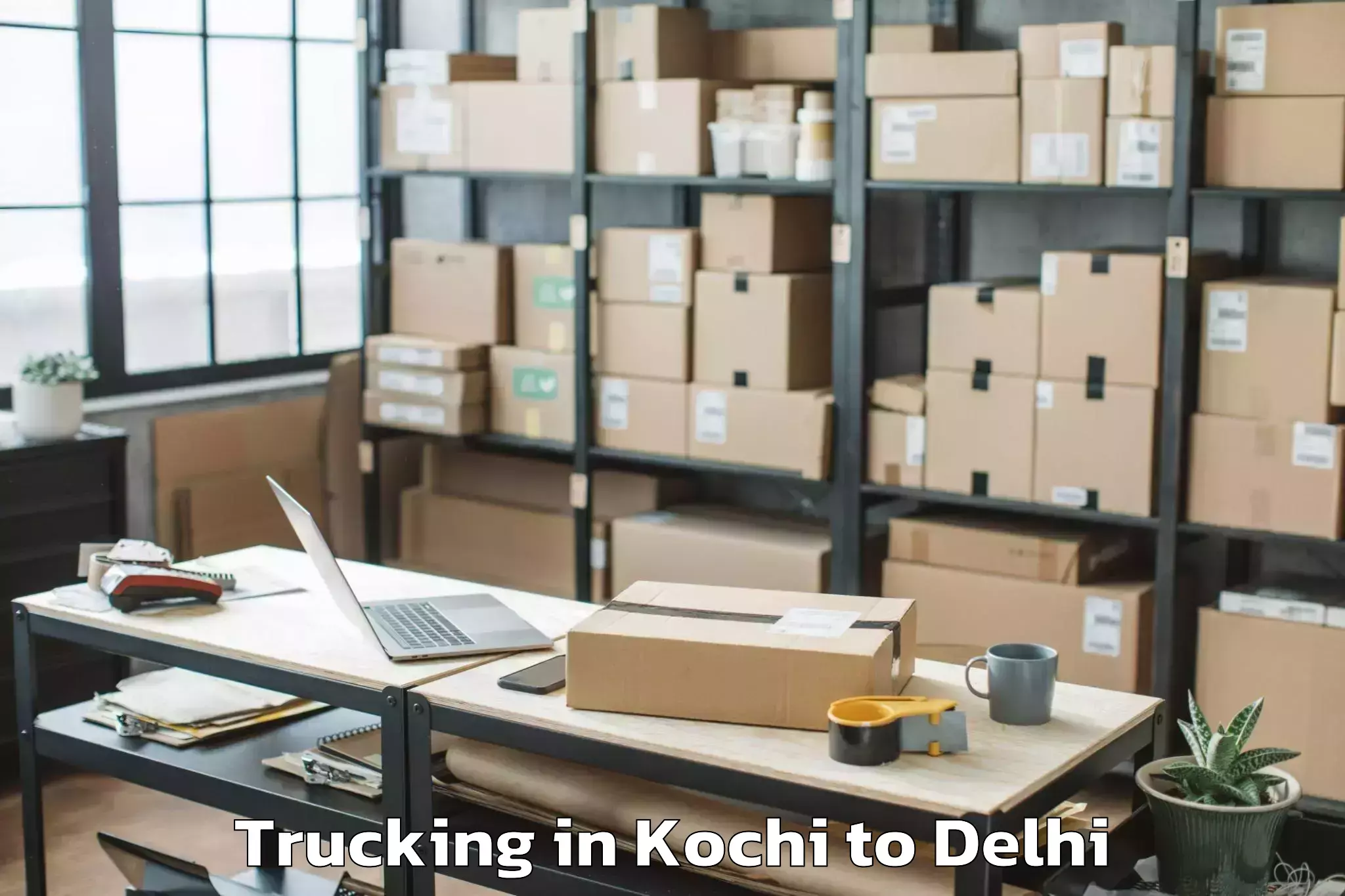 Book Kochi to Lodhi Road Trucking